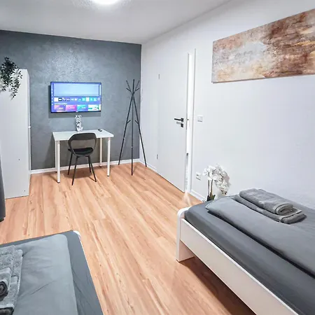 Appartement Alfa 4 4br Tv Wifi Wm Nahe Wasen & Daimler L 7beds I 8 People I Kitchen L Bathroom L Eigene Kueche Und Bad As125a2 *