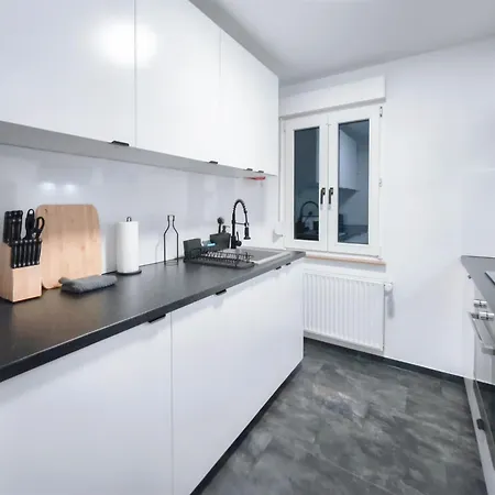 Alfa 4 4br Tv Wifi Wm Nahe Wasen & Daimler L 7beds I 8 People I Kitchen L Bathroom L Eigene Kueche Und Bad As125a2 شقة *